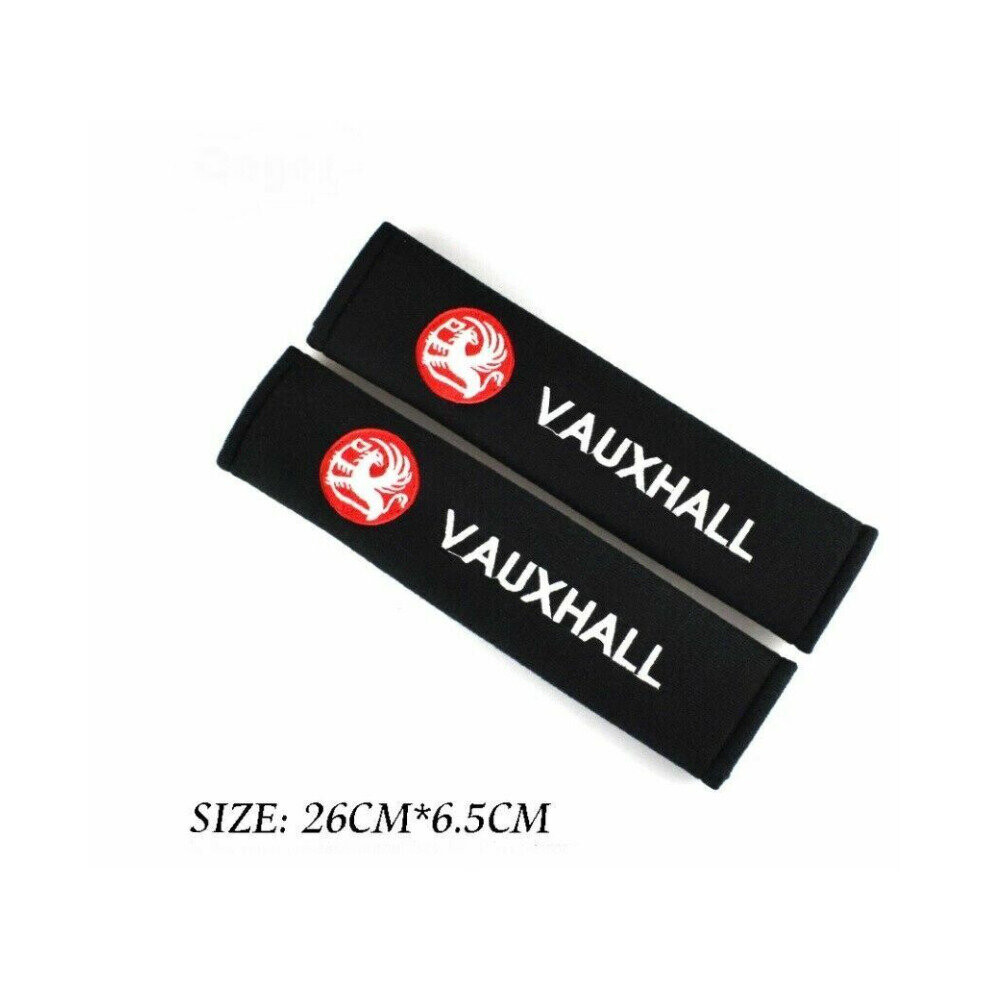 Paktoo 2Pcs Vauxhall Soft Plush Seat Belt Cover Shoulder Pad