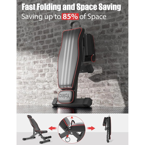 YOLEO 660LBS Adjustable Strength Training Bench, Incline/Decline Bench for Full Body Workout 1