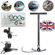 3 Stage Stirrup Charger PCP Air Rifle Pump Hand Pump Gas Filter with Pressure Gauge for Motorcycle Bicycle Tires Inflatable Kayaks