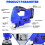 Electric Cordless Jigsaw with 8pcs Blades 4 Position Orbital Action Lock-on Button Cutting Angle -45°to 45°340W 3000rpm 3