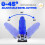 Electric Cordless Jigsaw with 8pcs Blades 4 Position Orbital Action Lock-on Button Cutting Angle -45°to 45°340W 3000rpm 5
