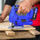 Electric Cordless Jigsaw with 8pcs Blades 4 Position Orbital Action Lock-on Button Cutting Angle -45°to 45°340W 3000rpm 1
