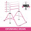 Adjustable Kid Gymnastics Training Bar Child Home Gym Foldable Height 5