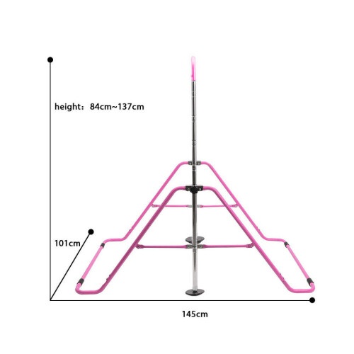 Adjustable Kid Gymnastics Training Bar Child Home Gym Foldable Height 1