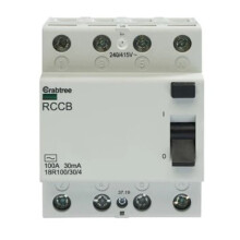 Crabtree 18R100/30/4 Loadstar 100A 30mA 4 Pole RCD