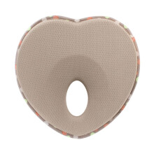 (Khaki) Soft Kids Baby Pillow Memory Foam Prevent Flat Head Anti Roll Support Neck
