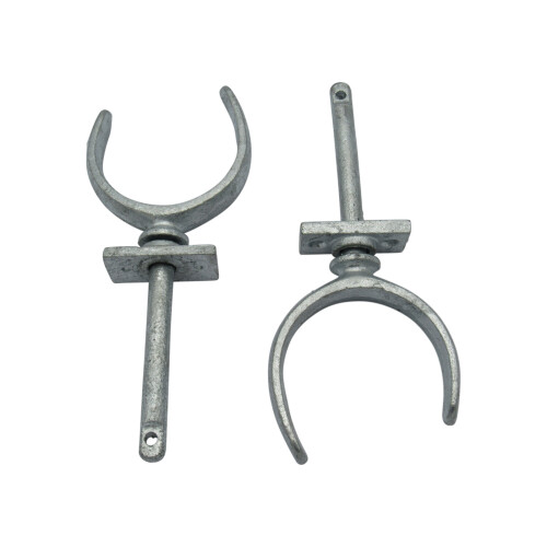 Galvanised Rowlocks Rowing Oar Mounts 3/8" X2 (Plates Boat Bracket) 1