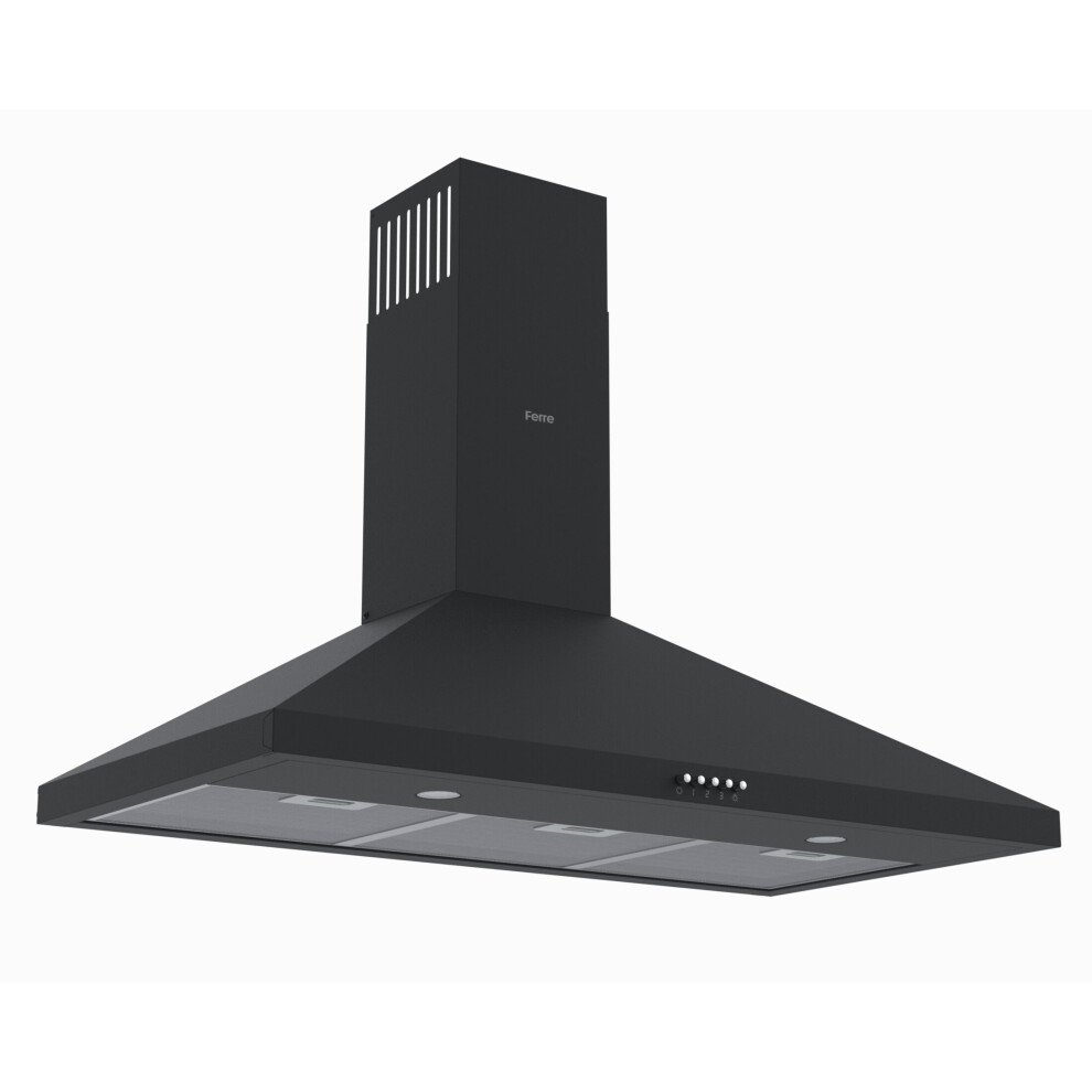 Ferre PH900-PBL 90cm Pyramid Chimney Cooker Hood Kitchen Extractor Fan