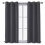 (46" x 54") Ring Top Curtains Thermal Blackout Grey Drapes UK 2
