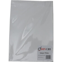 (20  Pack Inkjet Clear Sheet) A4 Water Slide Decal Paper Sheets White and Clear