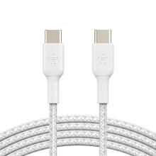 Cable USB-C - BELKIN - 1m - Trenzado en PVC - Carga rápida - Compatible con Samsung y Google