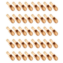 40 Pcs Mini Wooden Spoon, Mini Bath Salt Spoon, Wooden Candy Spoon, Washing Powder Spoon Spoon Set Baby Spoon