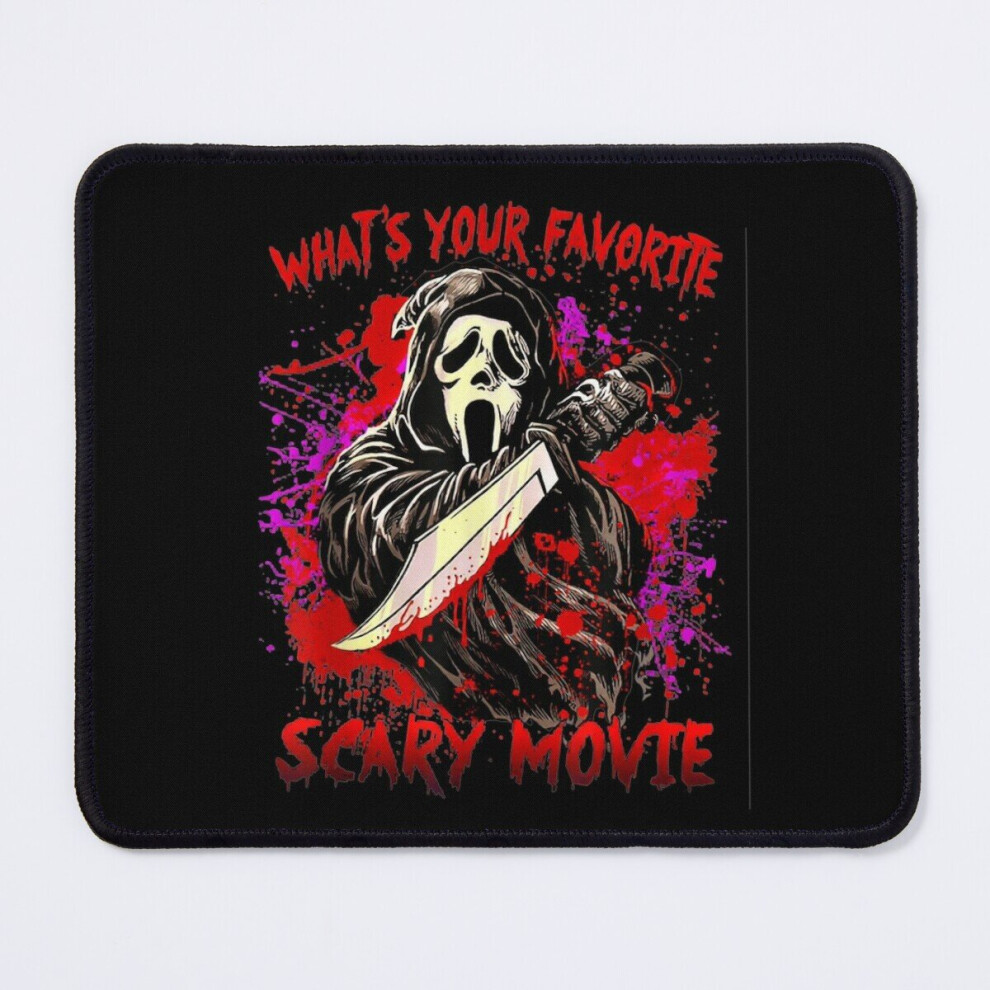 Mouse Pad Whats Your Favorite Scary Movie Ghostface Horror Movies 11.8 X 9.8 Inch Computer Mat Gaming Office Mousepad 7802738162233