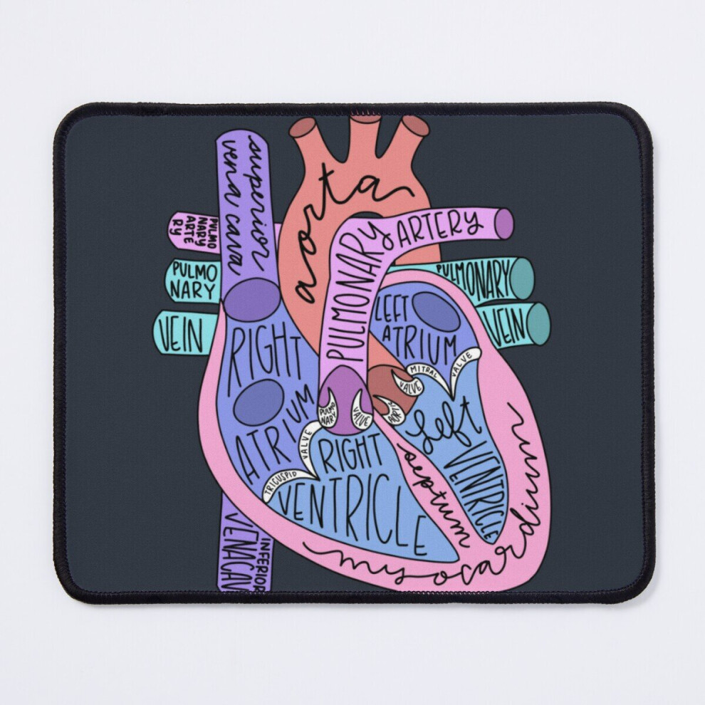 Mouse Pad Anatomical Heart 11.8 X 9.8 Inch Computer Mat Gaming Office Mousepad 7802738157970