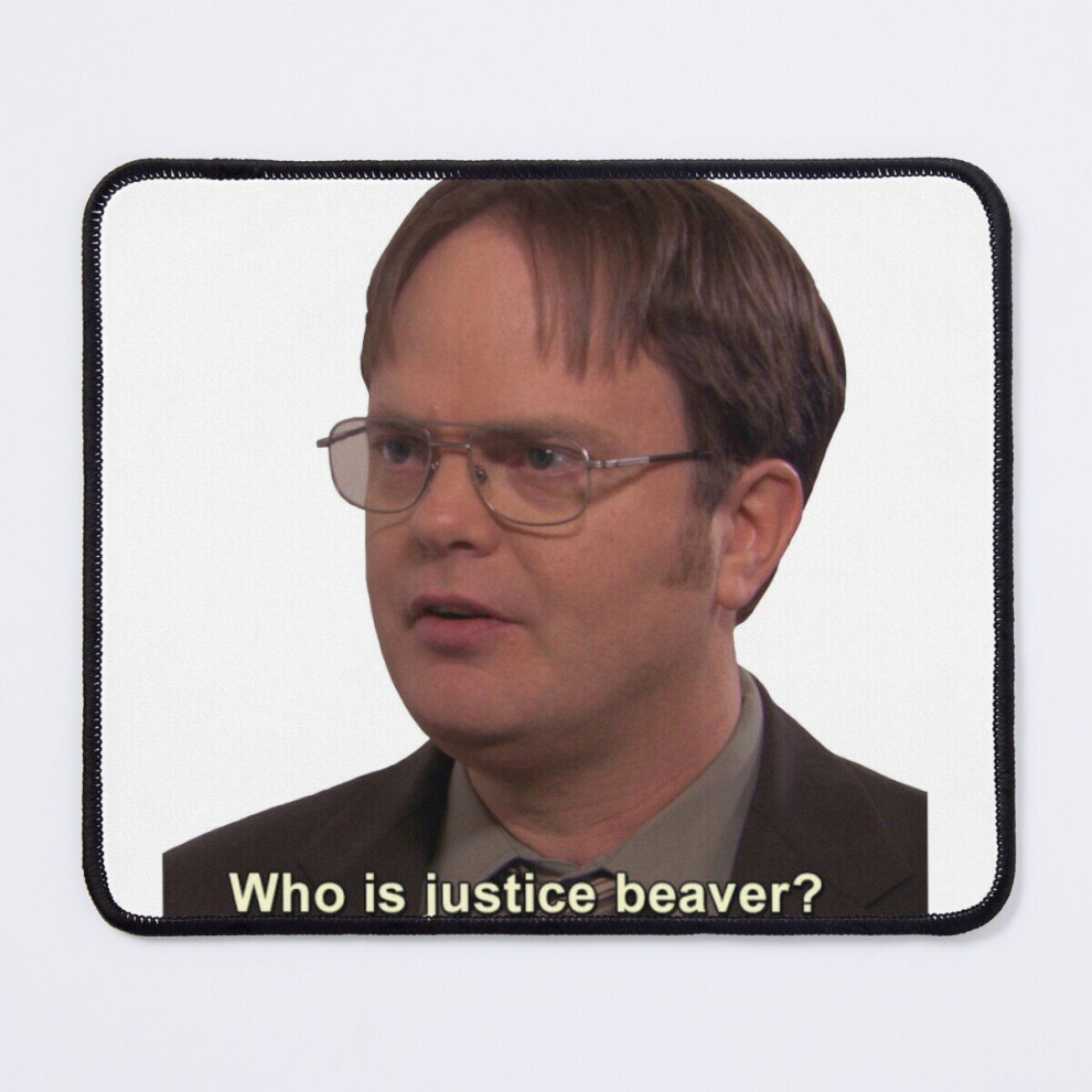 Bearlad Mouse Pad The Office Dwight Schrute Justice Beaver 11.8 X 9.8 Inch Computer Mat Gaming Office Mousepad