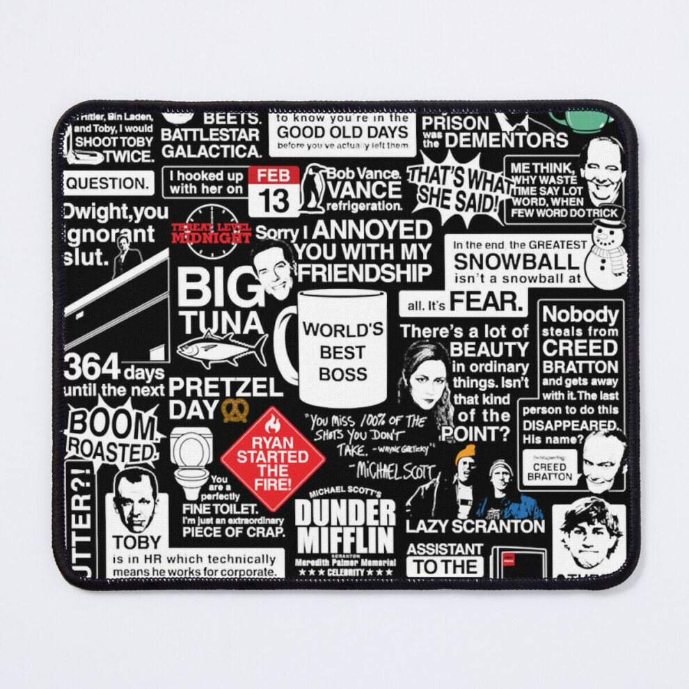 Mouse Pad Wise Words From The Office - The Office Quotes 11.8 X 9.8 Inch Computer Mat Gaming Office Mousepad 7802738140095
