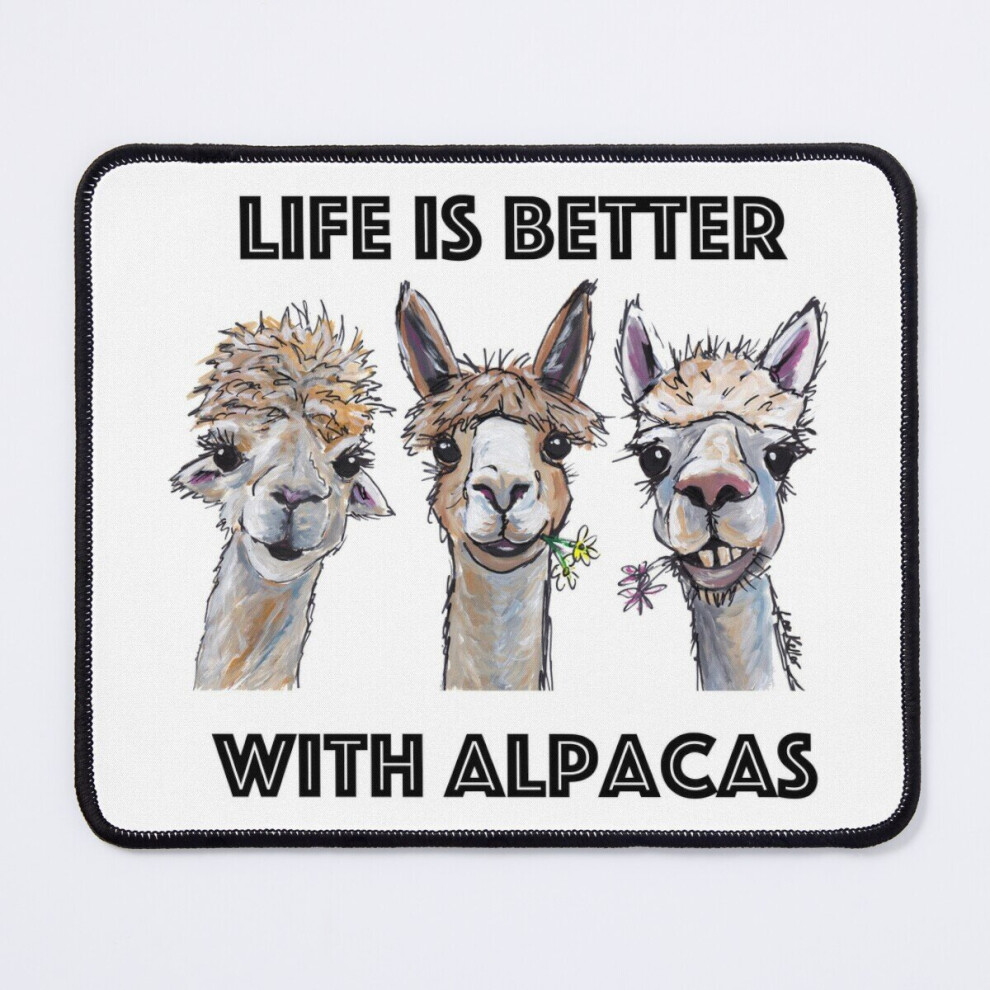 Mouse Pad Life Is Better With Alpacas Art, Alpaca Shirts And Alpaca Art 11.8 X 9.8 Inch Computer Mat Gaming Office Mousepad 7802738197020