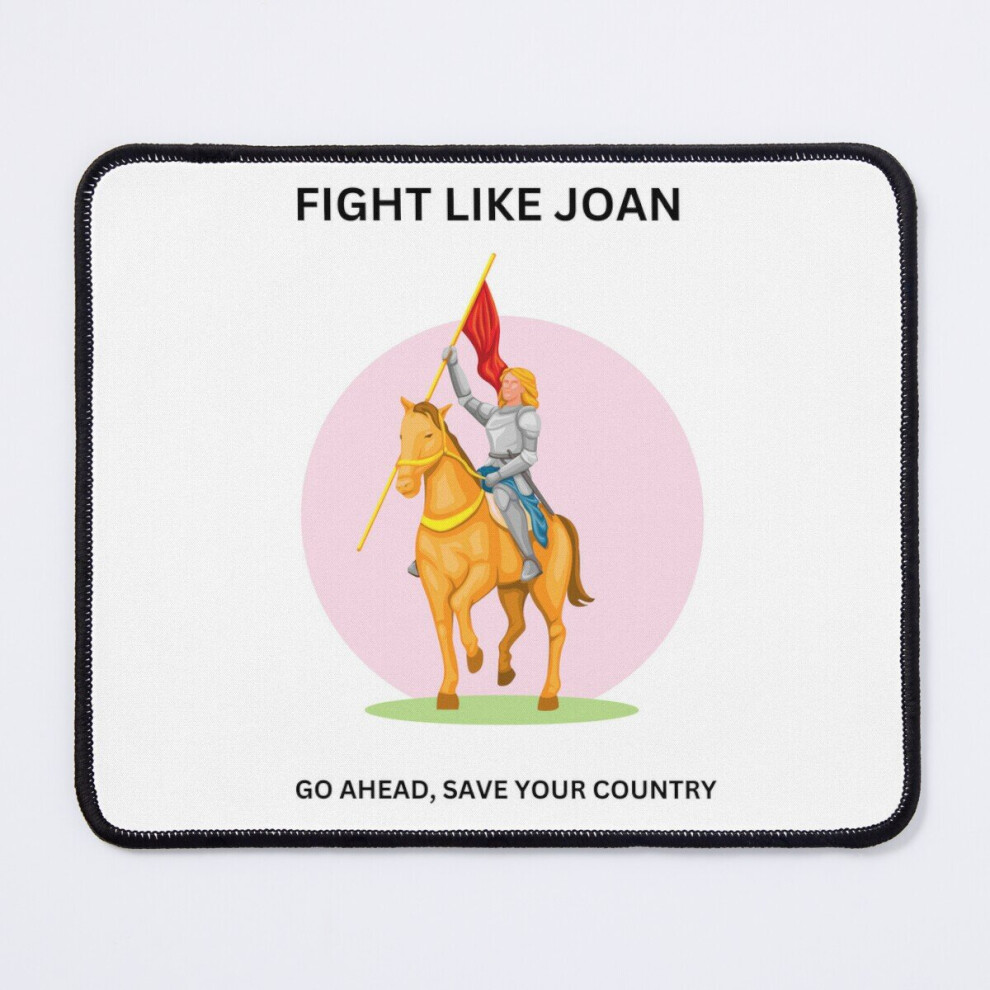 Mouse Pad Joan Of Arc: Fight Like Joan 11.8 X 9.8 Inch Computer Mat Gaming Office Mousepad 7802738127270