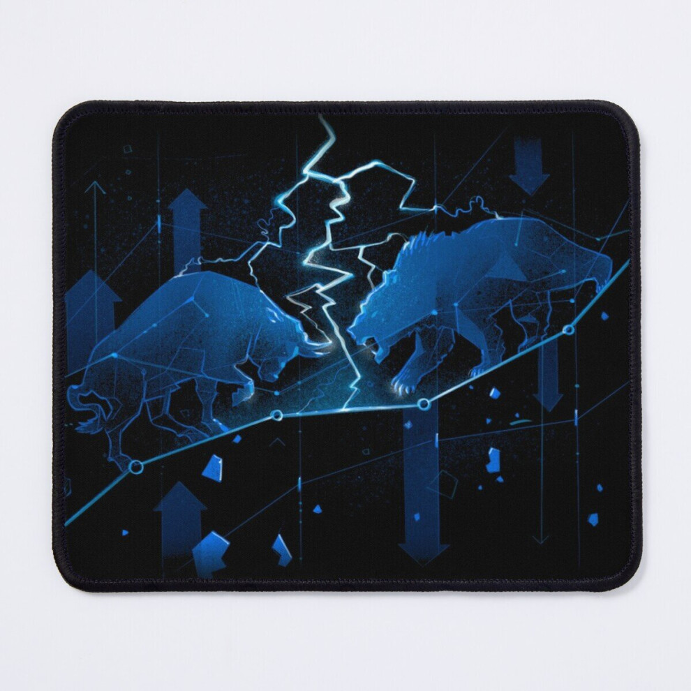 Mouse Pad Bear Vs Bull 11.8 X 9.8 Inch Computer Mat Gaming Office Mousepad 7802738207439