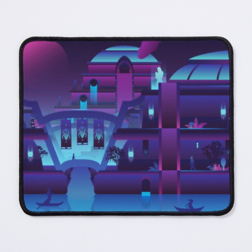 Mouse Pad Synthwave Vivec City 11.8 X 9.8 Inch Computer Mat Gaming Office Mousepad 7802738117271