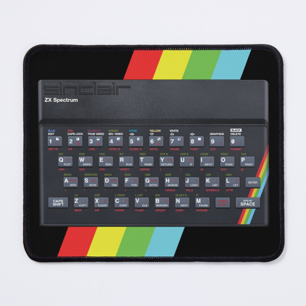 Mouse Pad Sinclair Zx Spectrum Personal Computer - The Original Rubber Keyboard! 80S Retro Gaming 11.8 X 9.8 Inch Computer Mat Gaming Office Mousepad 7802738138542