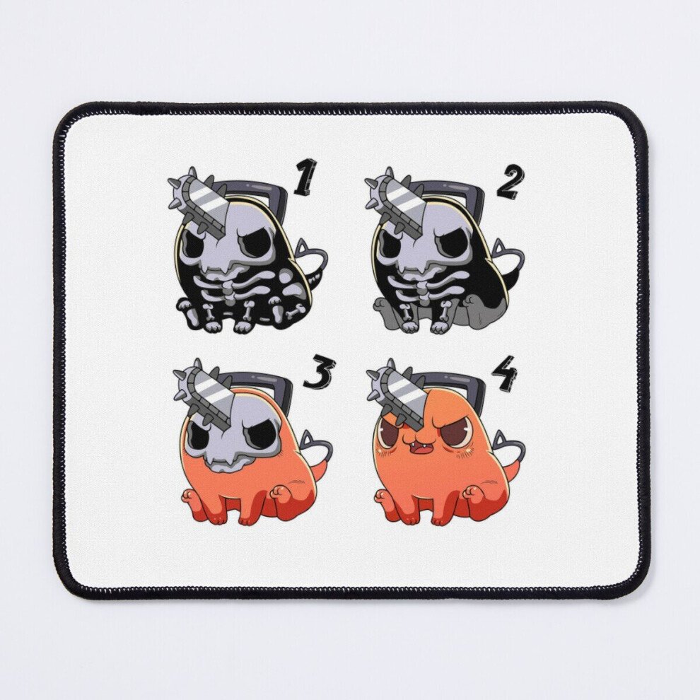 Mouse Pad Pochita In 4 Steps 11.8 X 9.8 Inch Computer Mat Gaming Office Mousepad 7802738183146