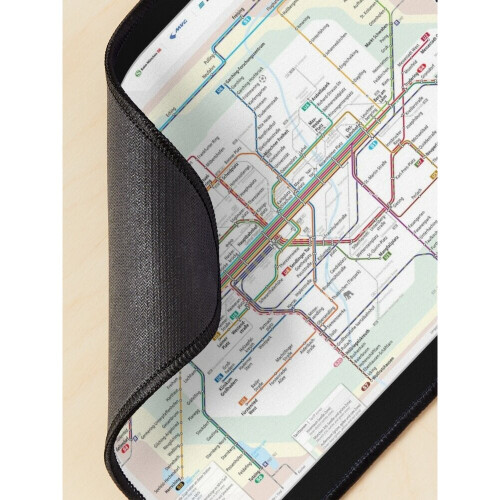 Mouse Pad MVV Munich München Netzplan 11.8 x 9.8 inch Computer Mat Gaming Office Mousepad 2