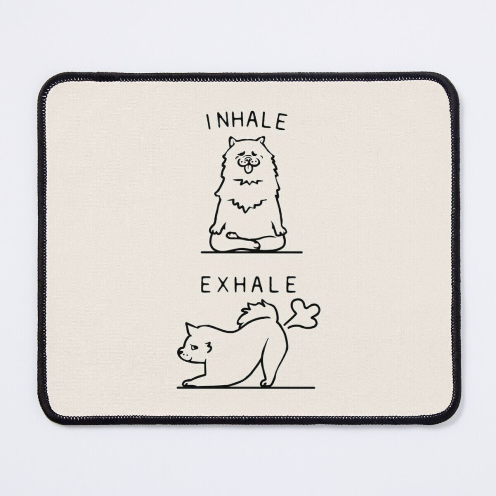 Mouse Pad Inhale Exhale Samoyed 11.8 X 9.8 Inch Computer Mat Gaming Office Mousepad 7802738124767