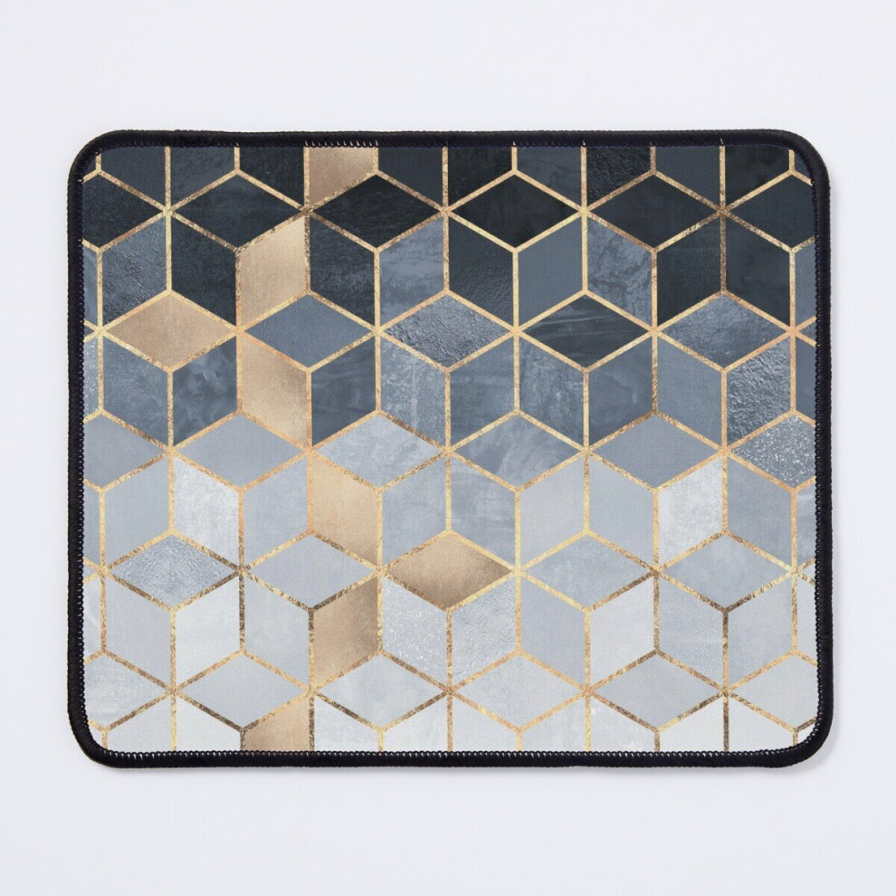 Mouse Pad Soft Gradient Cubes 11.8 X 9.8 Inch Computer Mat Gaming Office Mousepad Blue 7802738122329