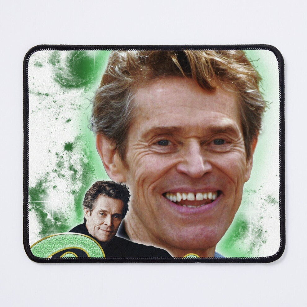 Mouse Pad Willem Dafoe (90S Vintage Bootleg Design) 11.8 X 9.8 Inch Computer Mat Gaming Office Mousepad 7802738189117
