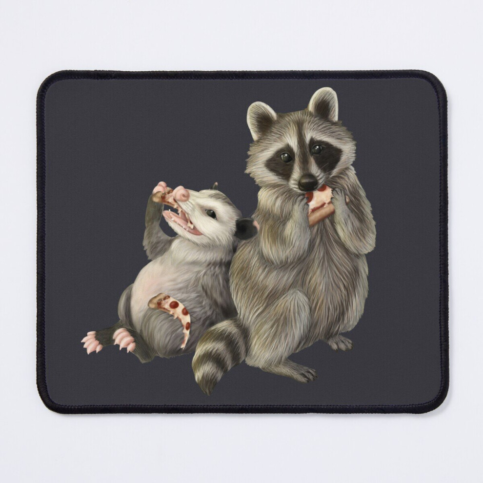 Mouse Pad Possum And Raccoon With Pizza 11.8 X 9.8 Inch Computer Mat Gaming Office Mousepad 7802738171136