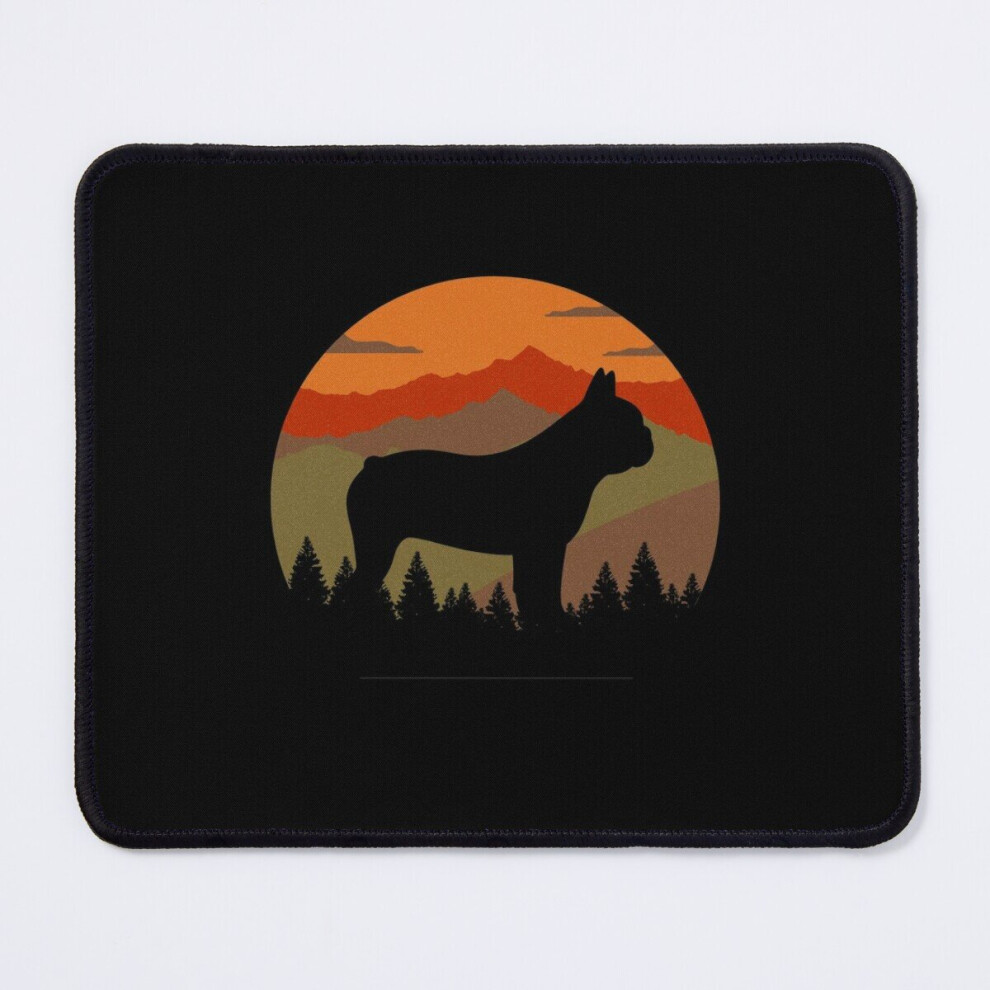 Mouse Pad Vintage Mountains Country Wilderness French Bulldog Frenchie Gift 11.8 X 9.8 Inch Computer Mat Gaming Office Mousepad 7802738143317