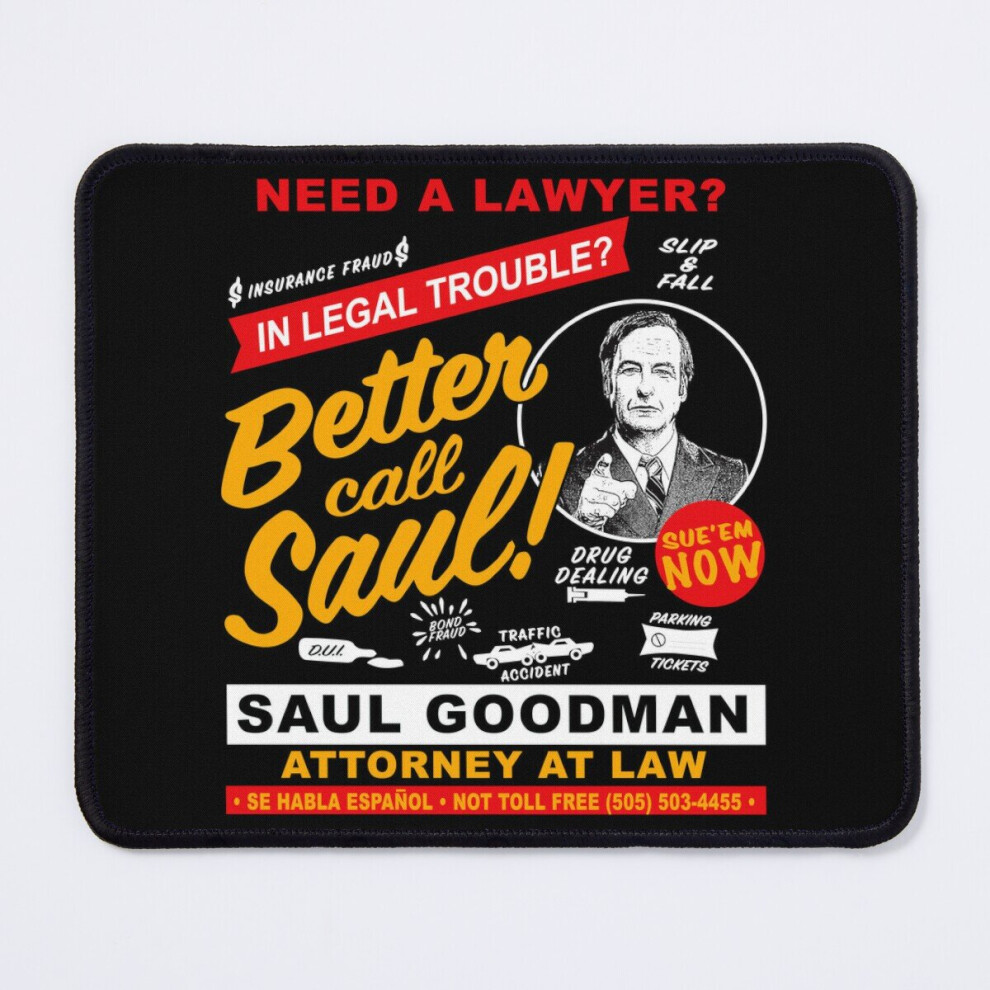 Mouse Pad Need A Lawyer Then Call Saul Dks 11.8 X 9.8 Inch Computer Mat Gaming Office Mousepad 7802738119800