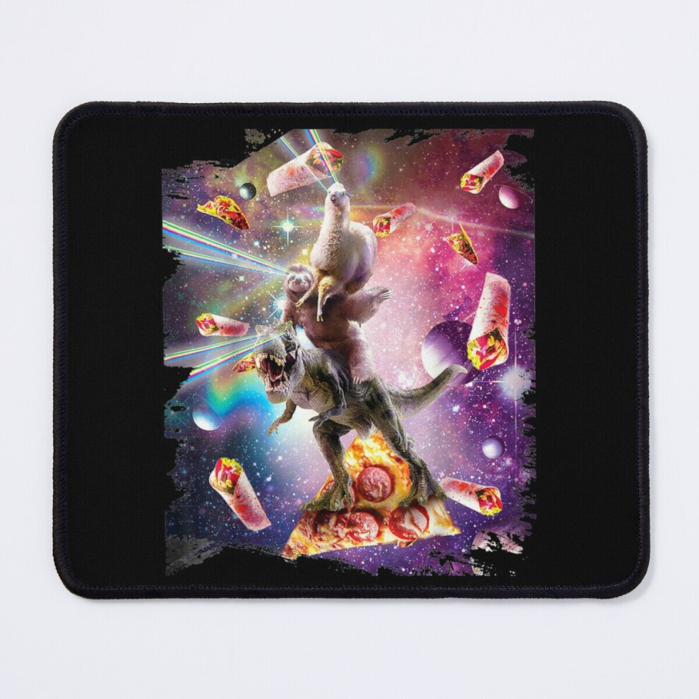 Mouse Pad Laser Eyes Llama Sloth Dinosaur Rainbow 11.8 X 9.8 Inch Computer Mat Gaming Office Mousepad 7802738138849