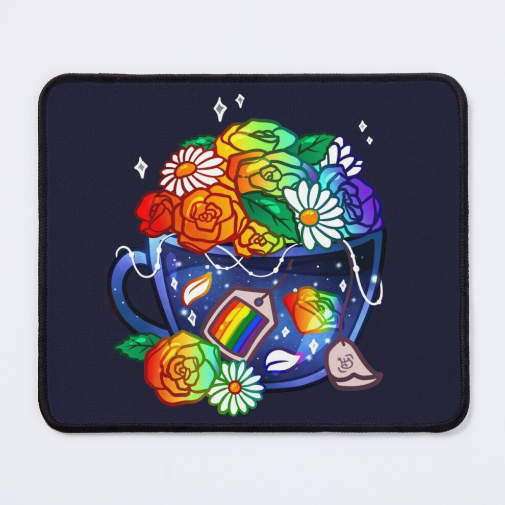 Mouse Pad Pride Flag Teacup - Rainbow/Lgbt+ 11.8 X 9.8 Inch Computer Mat Gaming Office Mousepad 7802738124811