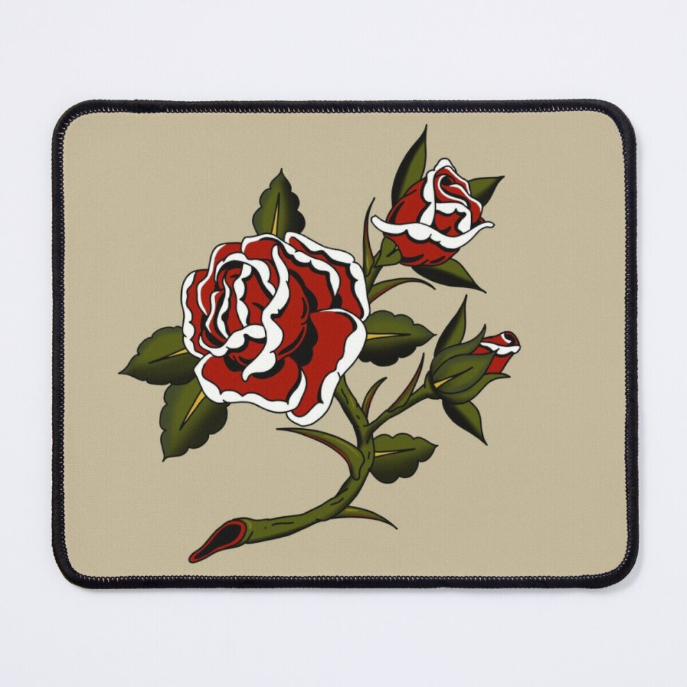 Mouse Pad Traditional Rose Tattoo Flash 11.8 X 9.8 Inch Computer Mat Gaming Office Mousepad 7802738127386