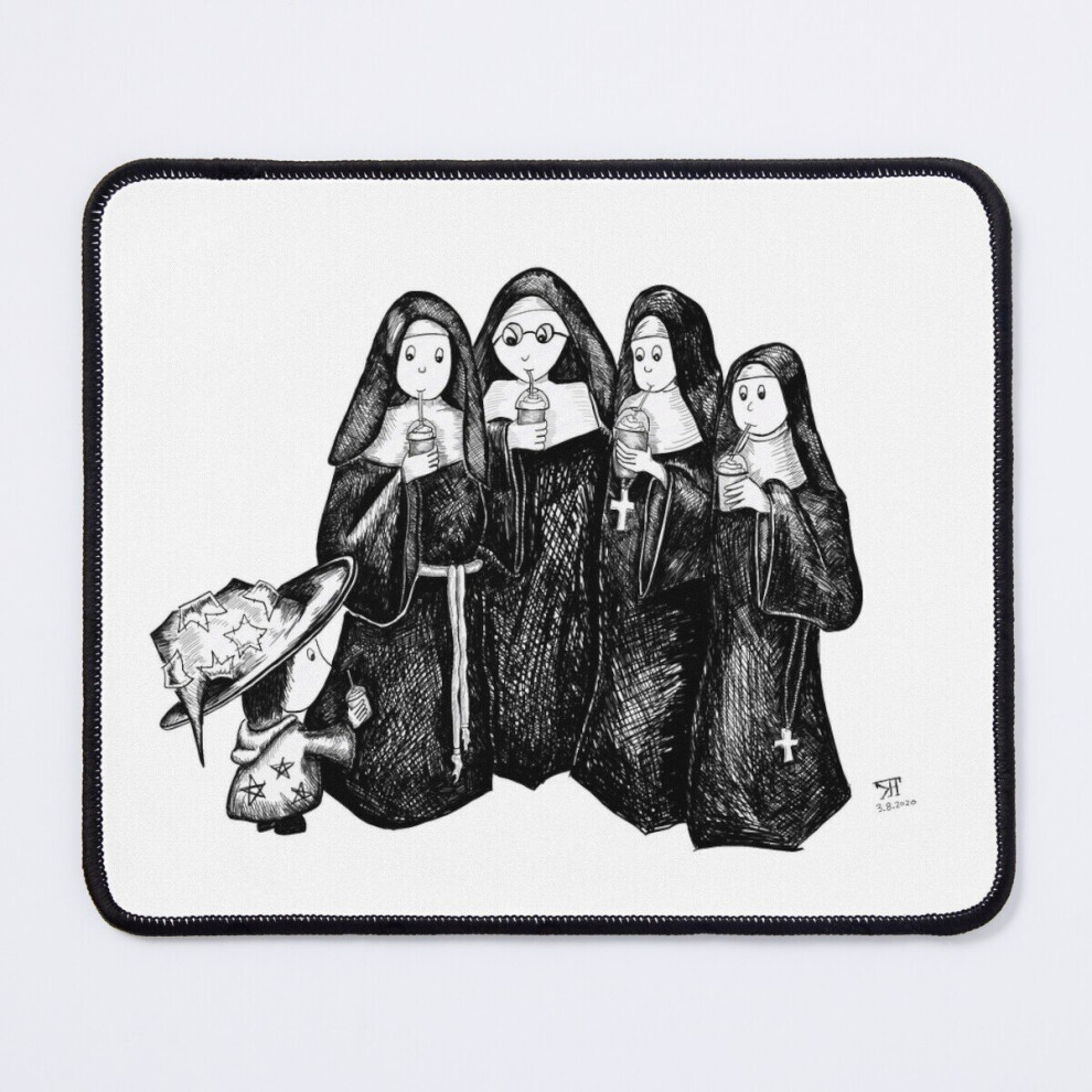 Mouse Pad Gretchen Meets The Nuns 11.8 X 9.8 Inch Computer Mat Gaming Office Mousepad 7802738199772