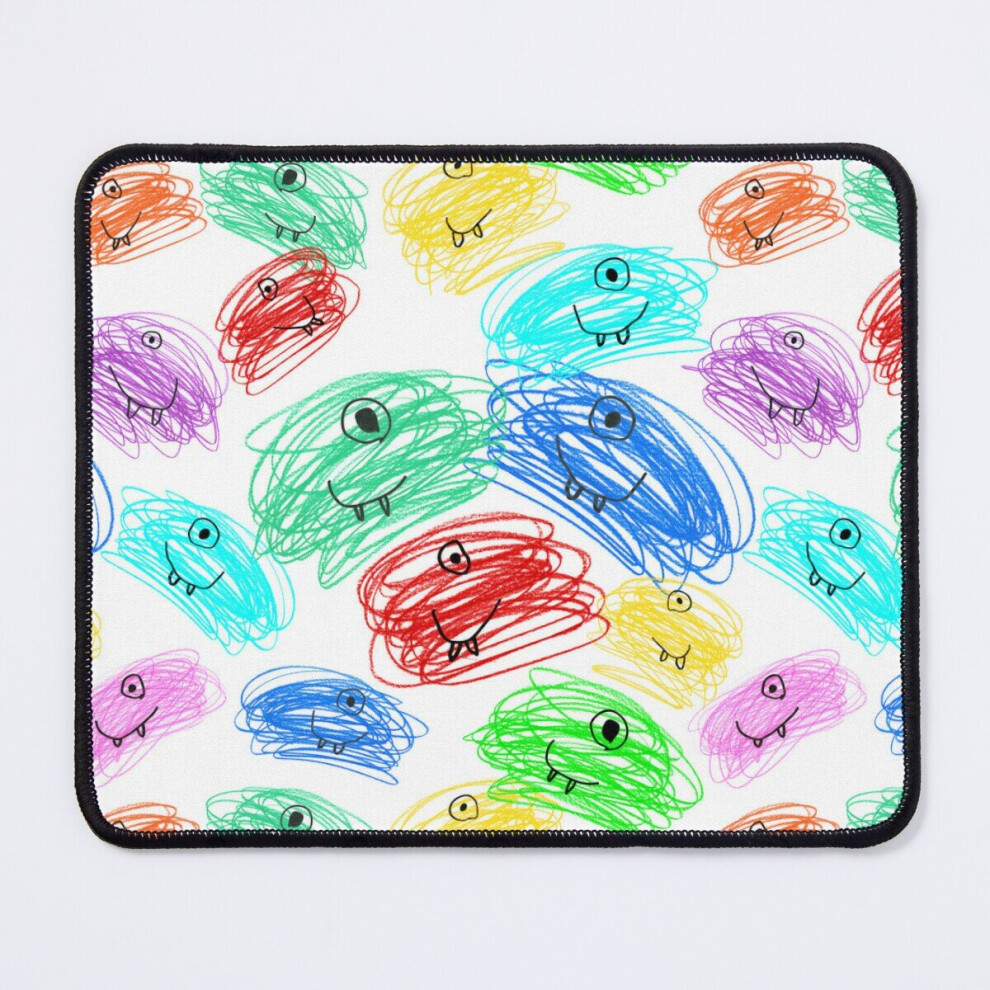 Mouse Pad Messy Scribbly Monsters 11.8 X 9.8 Inch Computer Mat Gaming Office Mousepad 7802738182118