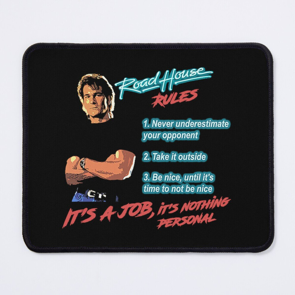 Mouse Pad Roadhouse Rules 11.8 X 9.8 Inch Computer Mat Gaming Office Mousepad 7802738168549