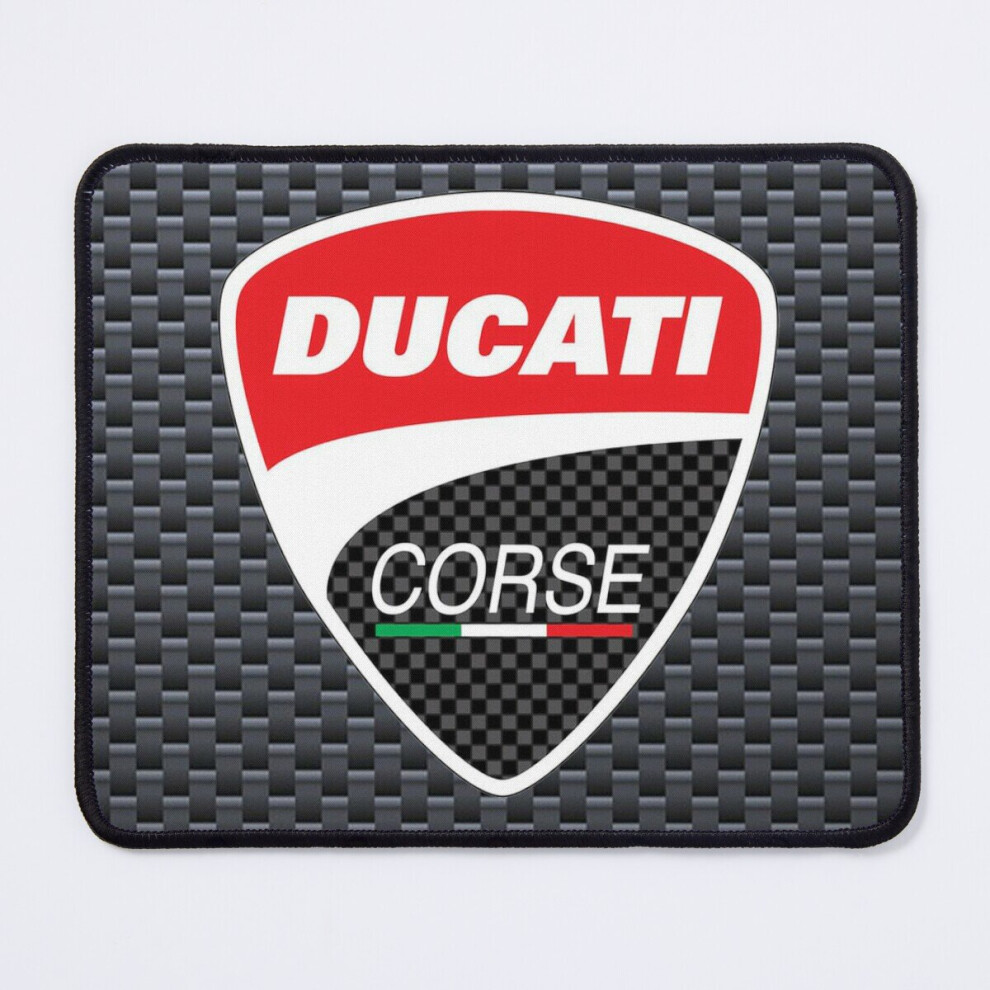 Mouse Pad Carbon Effect Ducati Corse Motorcycle  11.8 x 9.8 inch Computer Mat Gaming Office Mousepad