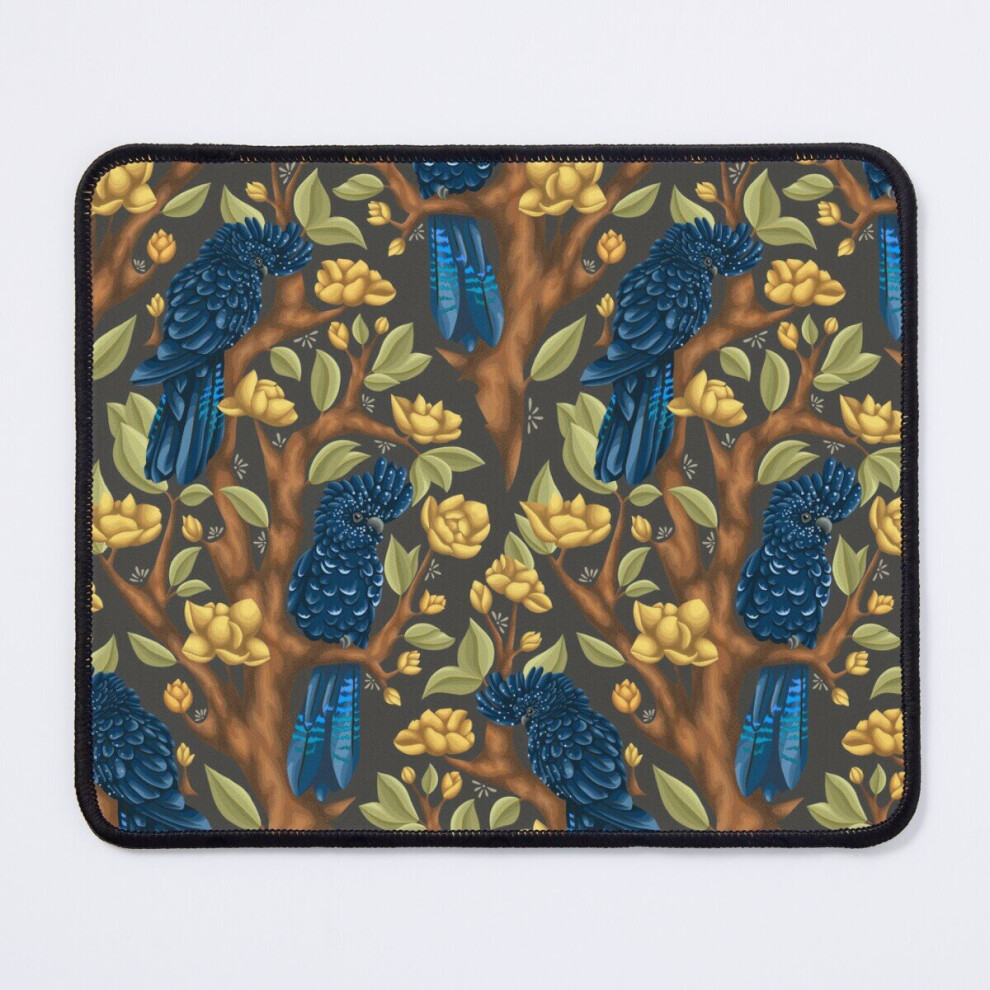 Mouse Pad Cockatoos 11.8 X 9.8 Inch Computer Mat Gaming Office Mousepad Black/Yellow/Dark 7802738196429
