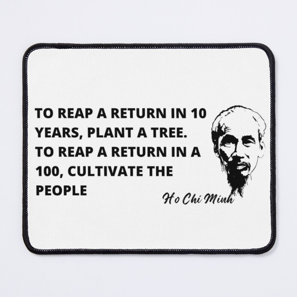 Mouse Pad Ho Chi Minh Quote- "Cultivate The People" 11.8 X 9.8 Inch Computer Mat Gaming Office Mousepad 7802738201062