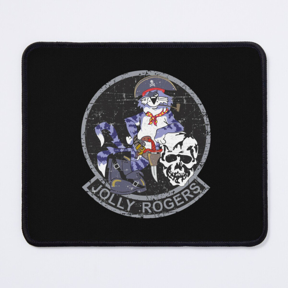 Mouse Pad F-14 Tomcat - Jolly Rogers Fighting 103 - Grunge Style 11.8 X 9.8 Inch Computer Mat Gaming Office Mousepad 7802738202342