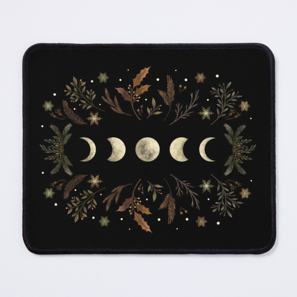 Mouse Pad Moonlit Garden-Winter 11.8 X 9.8 Inch Computer Mat Gaming Office Mousepad Brown 7802738137484