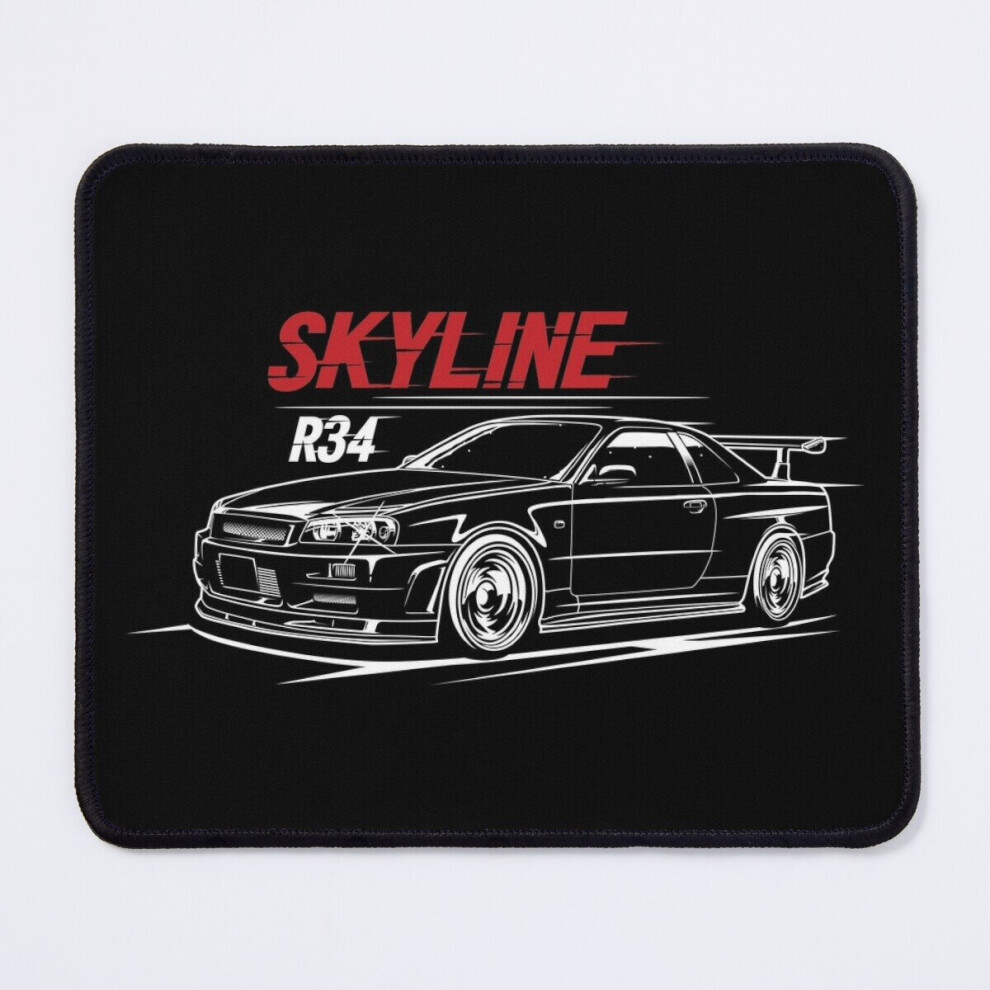 Mouse Pad Nissan Skyline R34 Gt-R 11.8 X 9.8 Inch Computer Mat Gaming Office Mousepad 7802738122480