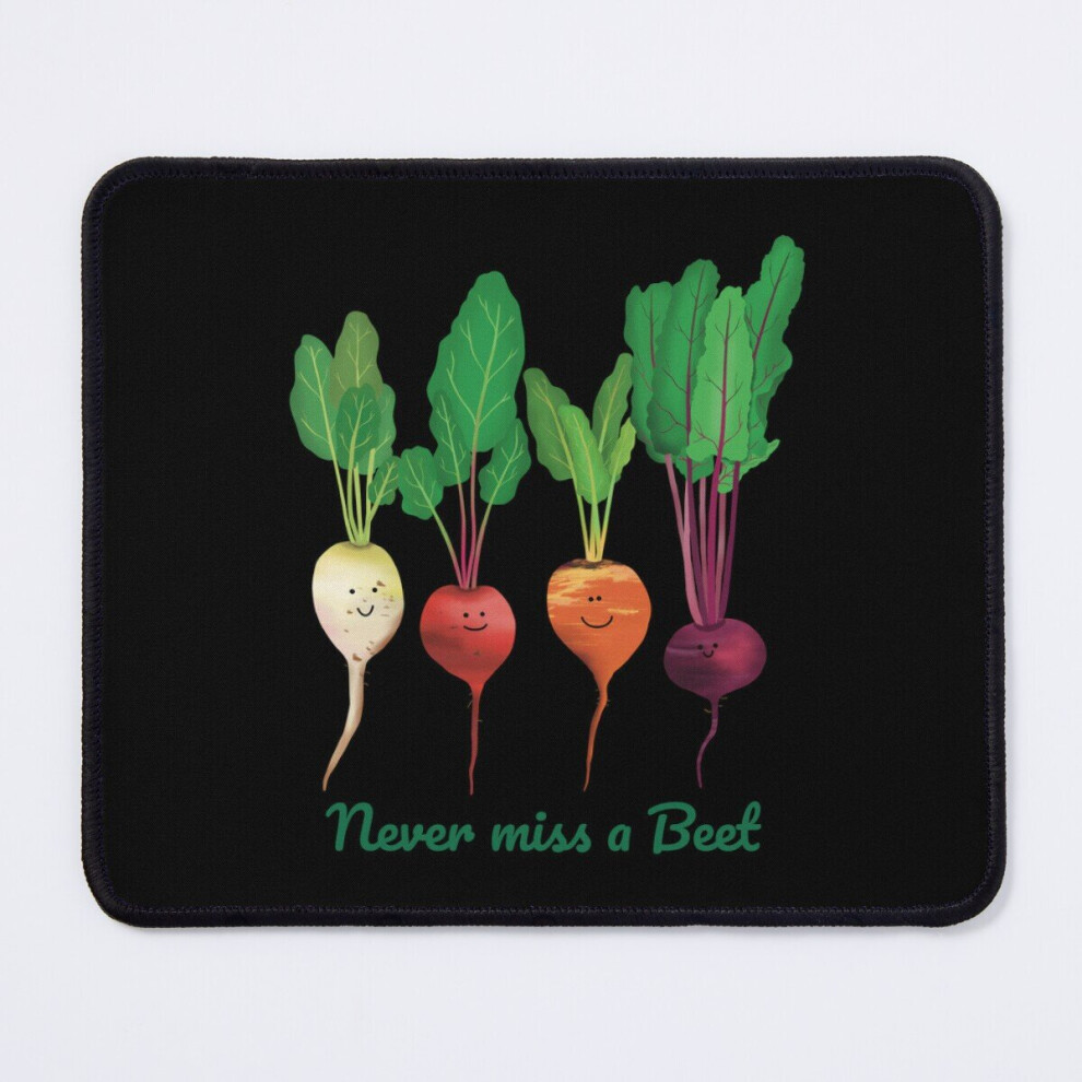 Mouse Pad Never Miss A Beet, Beetroot 11.8 X 9.8 Inch Computer Mat Gaming Office Mousepad 7802738184808