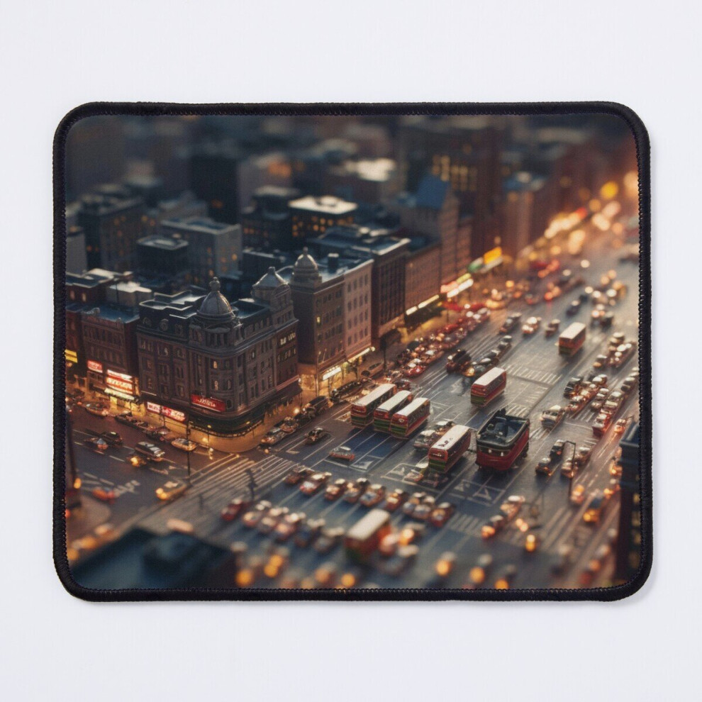 Mouse Pad Bright Lights, Tiny City 11.8 X 9.8 Inch Computer Mat Gaming Office Mousepad 7802738162530