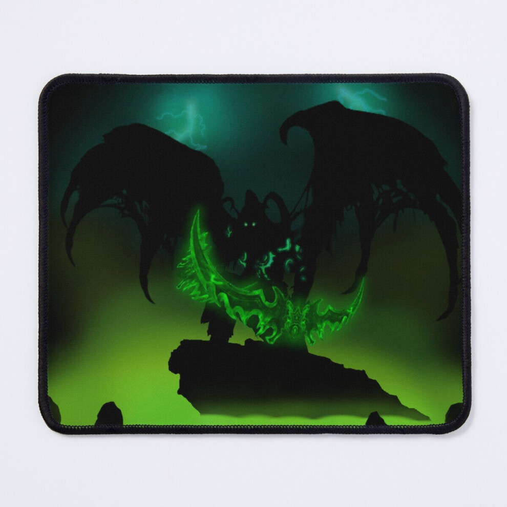 Mouse Pad Silhouette Of Illidan 11.8 X 9.8 Inch Computer Mat Gaming Office Mousepad 7802738191448