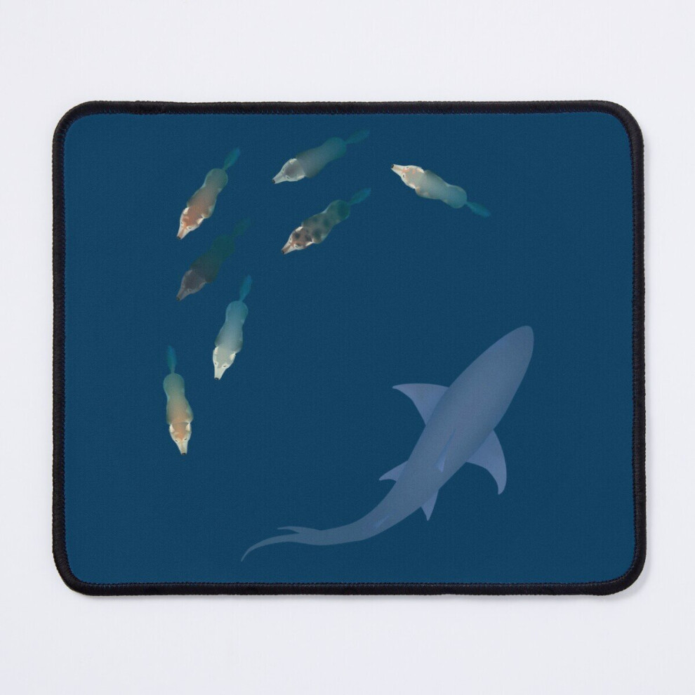 Mouse Pad Guess The Pack Of Wolves Is Swimming With The Shark Now! 11.8 X 9.8 Inch Computer Mat Gaming Office Mousepad 7802738112078