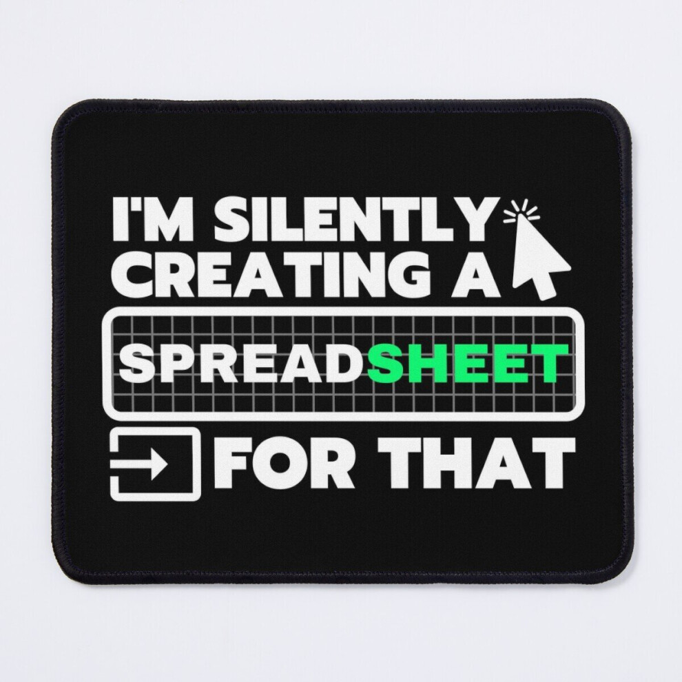 Mouse Pad Creating A Spreadsheet For That, Office Worker 11.8 X 9.8 Inch Computer Mat Gaming Office Mousepad 7802738114980
